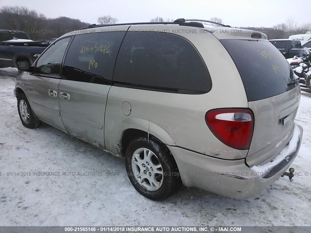 2D4GP44L94R574570 - 2004 DODGE GRAND CARAVAN SXT TAN photo 3