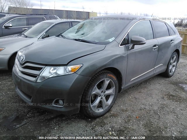 4T3BK3BBXDU078421 - 2013 TOYOTA VENZA LE/XLE/LIMITED GRAY photo 2