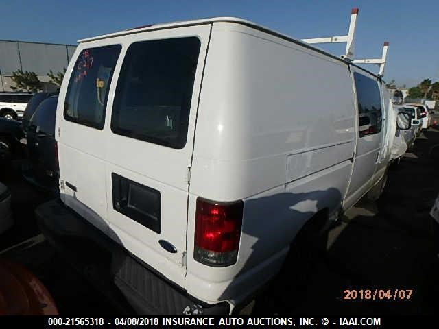 1FTNE14W57DA57034 - 2007 FORD ECONOLINE E150 VAN WHITE photo 4