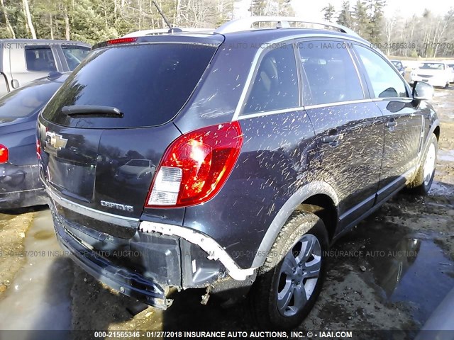 3GNAL2EK9ES530511 - 2014 CHEVROLET CAPTIVA LS 蓝色 照片 4