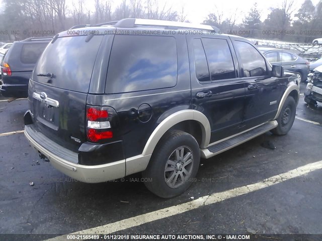 1FMEU64E96ZA27717 - 2006 FORD EXPLORER EDDIE BAUER BLACK photo 4