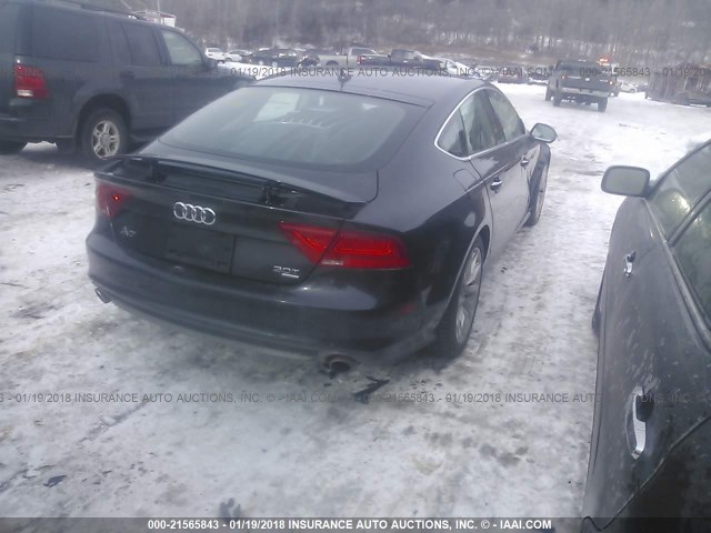 WAUSGAFC1CN019267 - 2012 AUDI A7 PRESTIGE BLACK photo 4