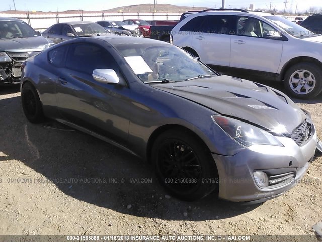 KMHHU6KH8AU026901 - 2010 HYUNDAI GENESIS COUPE 3.8L GRAY photo 1