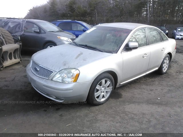 1FAHP24147G159706 - 2007 FORD FIVE HUNDRED SEL SILVER photo 2