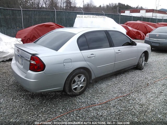 1G1ZT54835F134087 - 2005 CHEVROLET MALIBU LS ვერცხლისფერი ფოტო 4