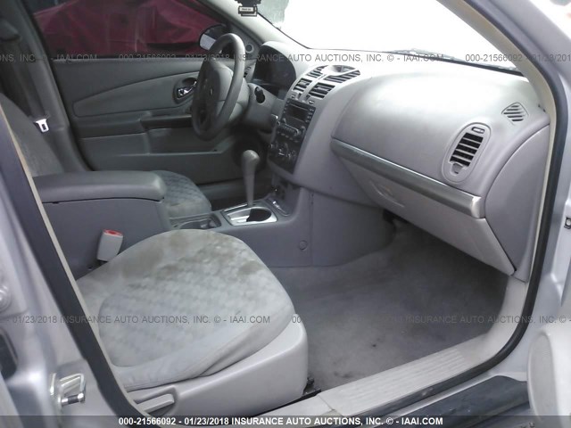 1G1ZT54835F134087 - 2005 CHEVROLET MALIBU LS ვერცხლისფერი ფოტო 5