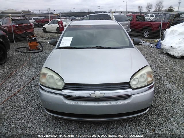 1G1ZT54835F134087 - 2005 CHEVROLET MALIBU LS ვერცხლისფერი ფოტო 6