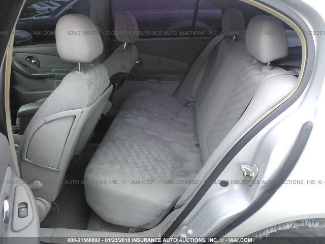 1G1ZT54835F134087 - 2005 CHEVROLET MALIBU LS ვერცხლისფერი ფოტო 8