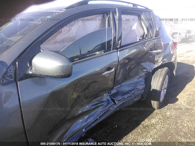 JN8AZ1MW4DW313817 - 2013 NISSAN MURANO S/SL/LE GRAY photo 6