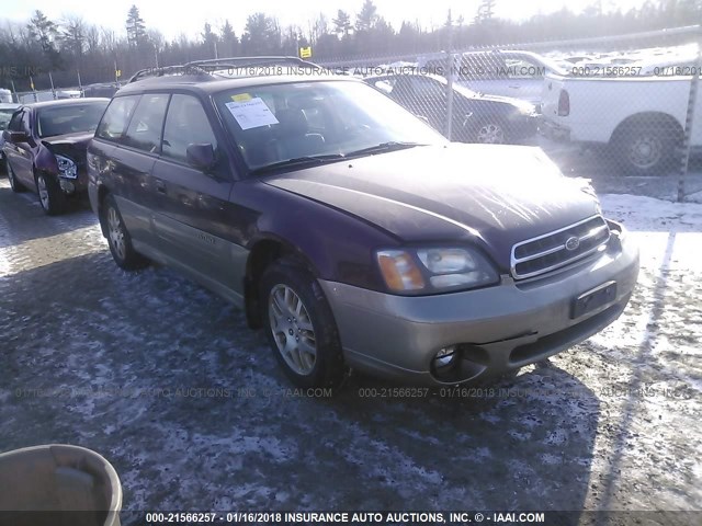 4S3BH806817652832 - 2001 SUBARU LEGACY OUTBACK H6 3.0 LL BEAN MAROON photo 1