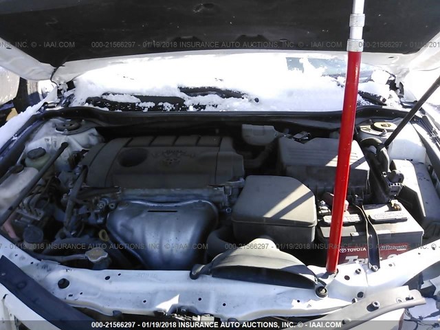4T4BF3EK5BR192760 - 2011 TOYOTA CAMRY SE/LE/XLE WHITE photo 10