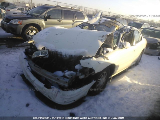 1G4HP54K424122326 - 2002 BUICK LESABRE CUSTOM WHITE photo 2