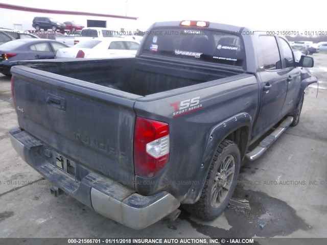 5TFDW5F17GX505113 - 2016 TOYOTA Tundra CREWMAX SR5/TRD PRO GRAY photo 4