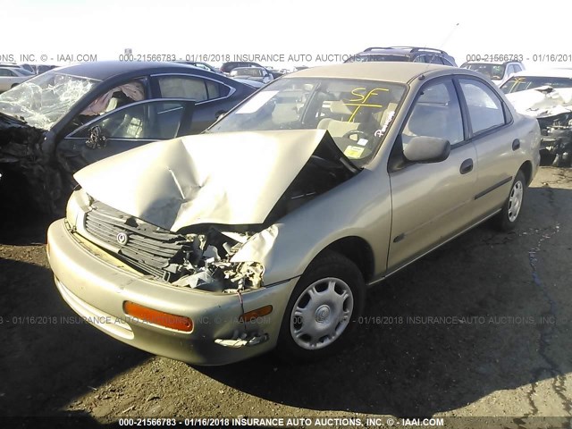 JM1BA1414S0169908 - 1995 MAZDA PROTEGE DX/LX GOLD photo 2