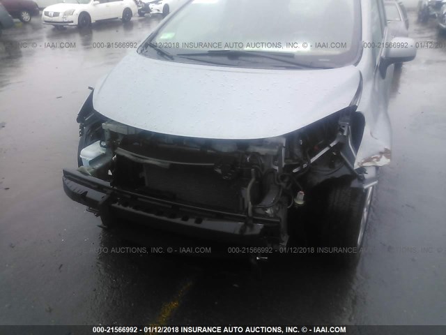 3N1CE2CPXEL396681 - 2014 NISSAN VERSA NOTE S/S PLUS/SV/SL SILVER photo 6