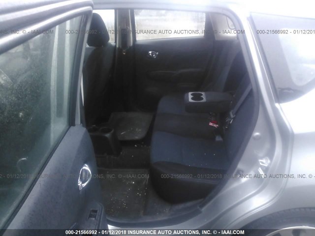 3N1CE2CPXEL396681 - 2014 NISSAN VERSA NOTE S/S PLUS/SV/SL SILVER photo 8