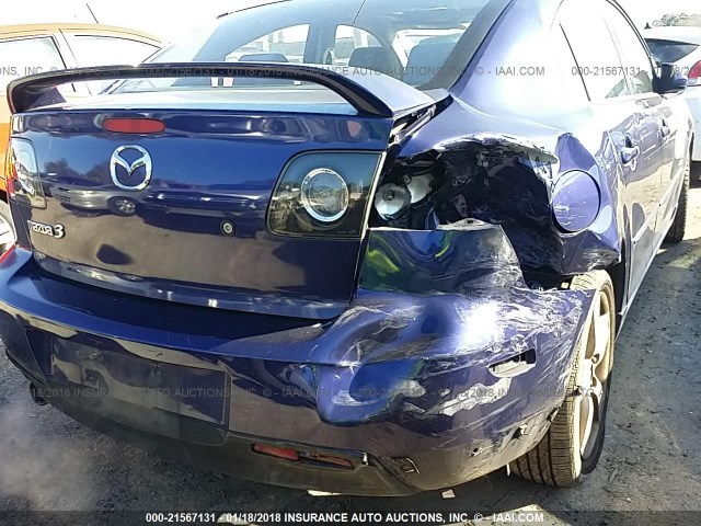 JM1BK123451298862 - 2005 MAZDA 3 S BLUE photo 6