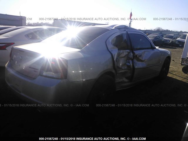 2B3CA3CV8AH275035 - 2010 DODGE CHARGER SXT SILVER photo 4