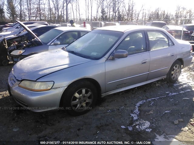 1HGCG66892A171756 - 2002 HONDA ACCORD EX/SE SILVER photo 2