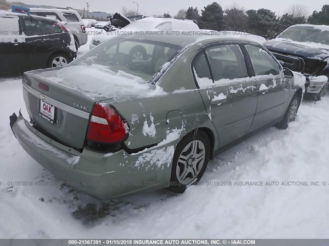 1G1ZS51876F218082 - 2006 CHEVROLET MALIBU LS BROWN photo 4