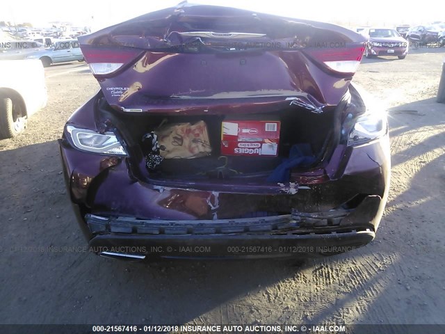 1C3CCCBB7FN712087 - 2015 CHRYSLER 200 S MAROON photo 6