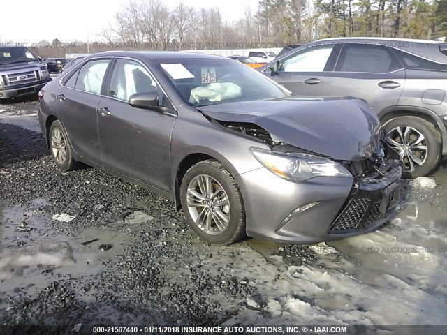 4T1BF1FKXHU358437 - 2017 TOYOTA CAMRY LE/XLE/SE/XSE GRAY photo 1