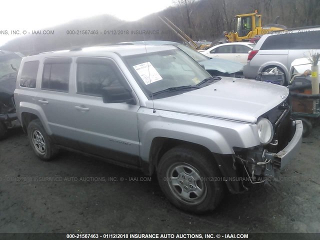 1C4NJRBB0CD642057 - 2012 JEEP PATRIOT SPORT SILVER photo 1