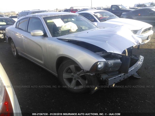 2C3CDXBG9CH295866 - 2012 DODGE CHARGER SE SILVER photo 1