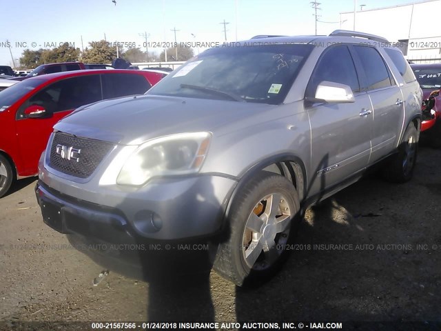 1GKER33778J192923 - 2008 GMC ACADIA SLT-2 SILVER photo 2