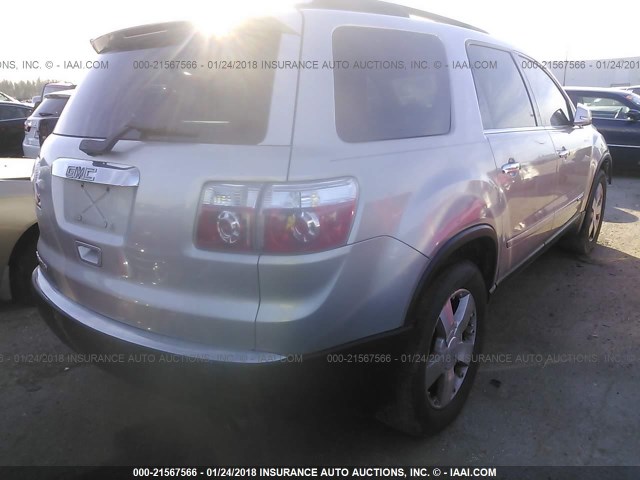 1GKER33778J192923 - 2008 GMC ACADIA SLT-2 SILVER photo 4