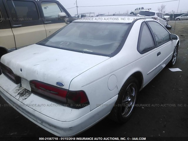 1FALP62W3RH152243 - 1994 FORD THUNDERBIRD LX WHITE photo 4