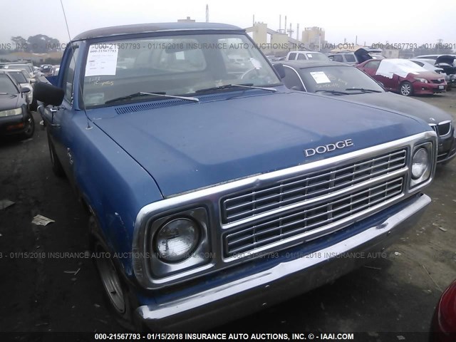 D24JT9S141548 - 1979 DODGE D100  BLUE photo 1