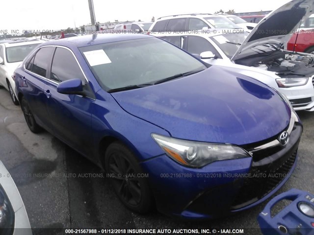 4T1BF1FK3FU952722 - 2015 TOYOTA CAMRY LE/XLE/SE/XSE BLUE photo 1