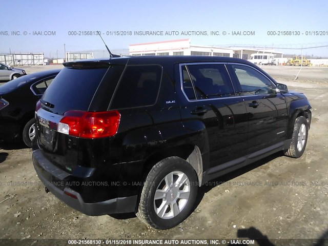 2GKALMEK7C6201973 - 2012 GMC TERRAIN SLE BLACK photo 4