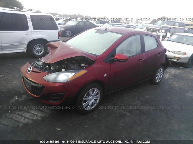 JM1DE1KZ0E0173254 - 2014 MAZDA MAZDA2 SPORT BROWN photo 2