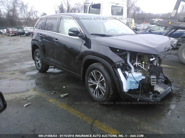 5TDBZRFHXJS805521 - 2018 TOYOTA HIGHLANDER LE/LE PLUS BLACK photo 1