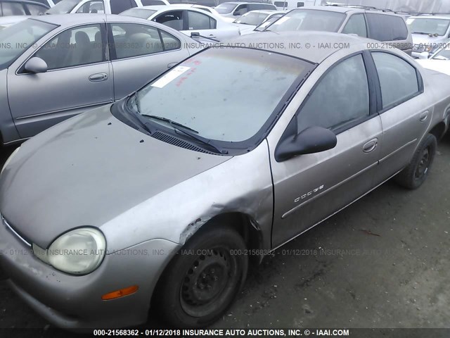 1B3ES46C51D264481 - 2001 DODGE NEON SE/ES GOLD photo 2