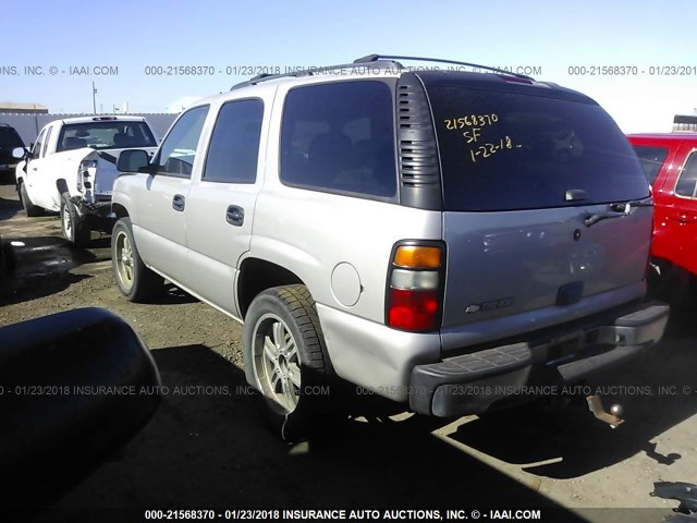 1GNEC13T06J114471 - 2006 CHEVROLET TAHOE C1500 SILVER photo 3