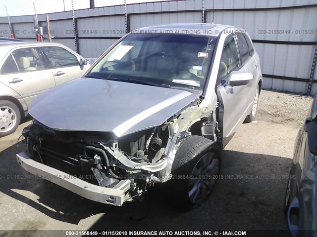 5J8TB2H22BA001299 - 2011 ACURA RDX GRAY photo 2