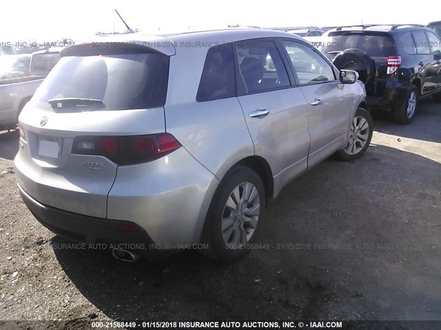 5J8TB2H22BA001299 - 2011 ACURA RDX GRAY photo 4