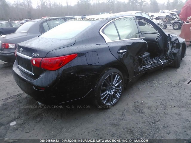 JN1FV7APXHM850970 - 2017 INFINITI Q50 RED SPORT 400 BLACK photo 4