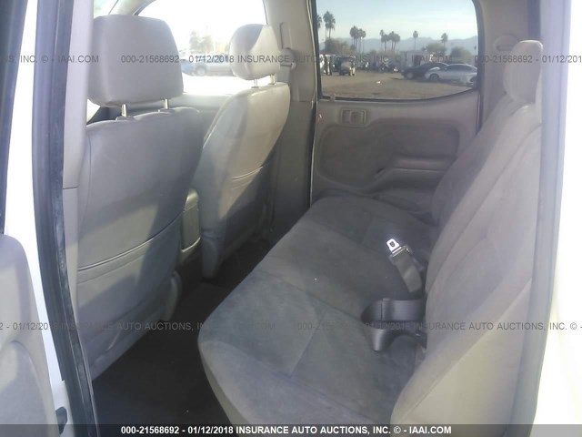 5TEHN72NX3Z302809 - 2003 TOYOTA TACOMA DOUBLE CAB WHITE photo 8