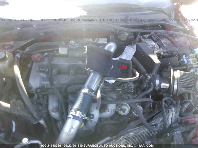 JM1BK34L381138761 - 2008 MAZDA SPEED 3 RED photo 10