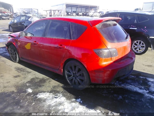 JM1BK34L381138761 - 2008 MAZDA SPEED 3 RED photo 3