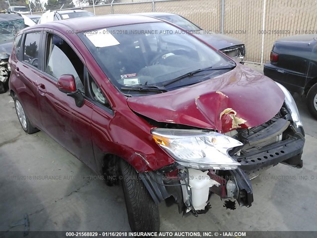 3N1CE2CP4EL412034 - 2014 NISSAN VERSA NOTE S/S PLUS/SV/SL RED photo 1