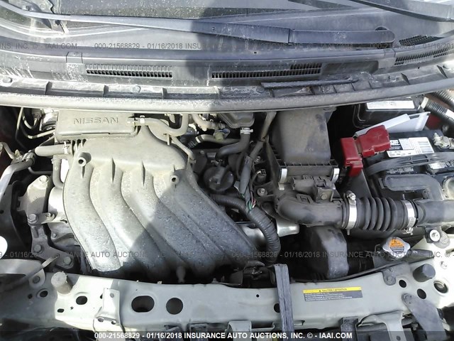 3N1CE2CP4EL412034 - 2014 NISSAN VERSA NOTE S/S PLUS/SV/SL RED photo 10