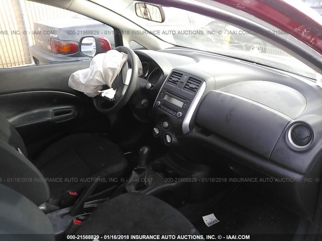 3N1CE2CP4EL412034 - 2014 NISSAN VERSA NOTE S/S PLUS/SV/SL RED photo 5