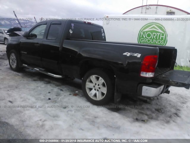 2GTEK19J881251785 - 2008 GMC SIERRA K1500 BLACK photo 3