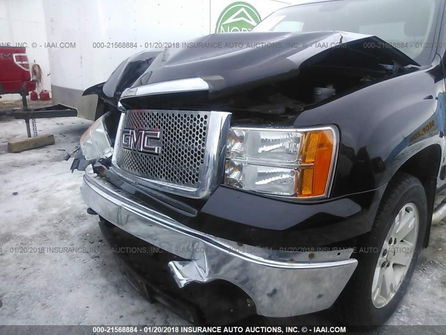 2GTEK19J881251785 - 2008 GMC SIERRA K1500 BLACK photo 6