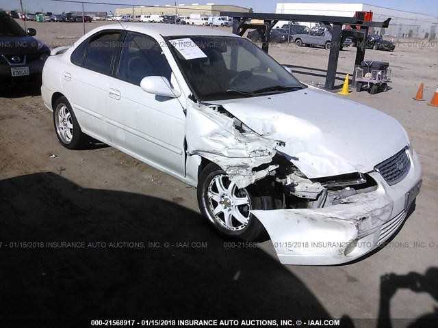 3N1BB51A5YL000875 - 2000 NISSAN SENTRA SE WHITE photo 1